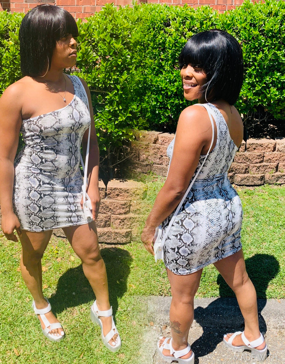 Snakeskin Bodycon dress – Nubian Queens Closet LLC