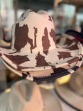 Cow Print Fedora