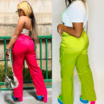 Silk Cargo Pants