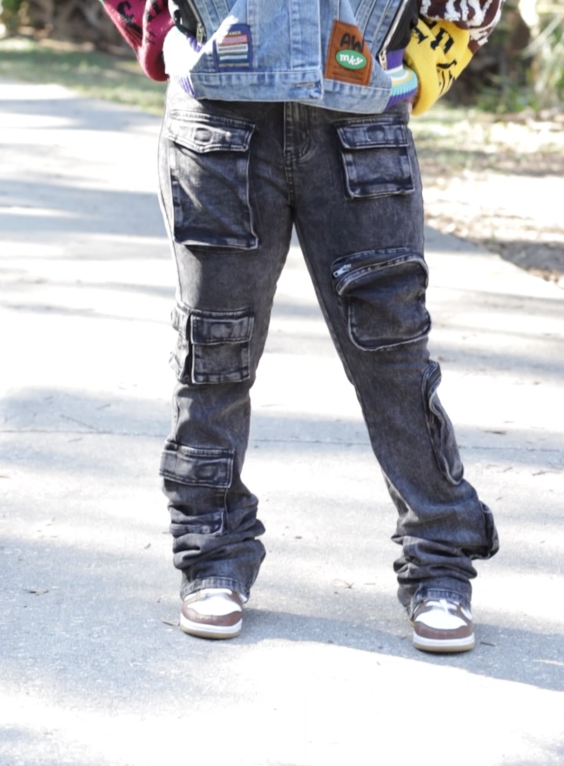 Stacked Cargo Jeans