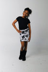 Cow Print Skirt
