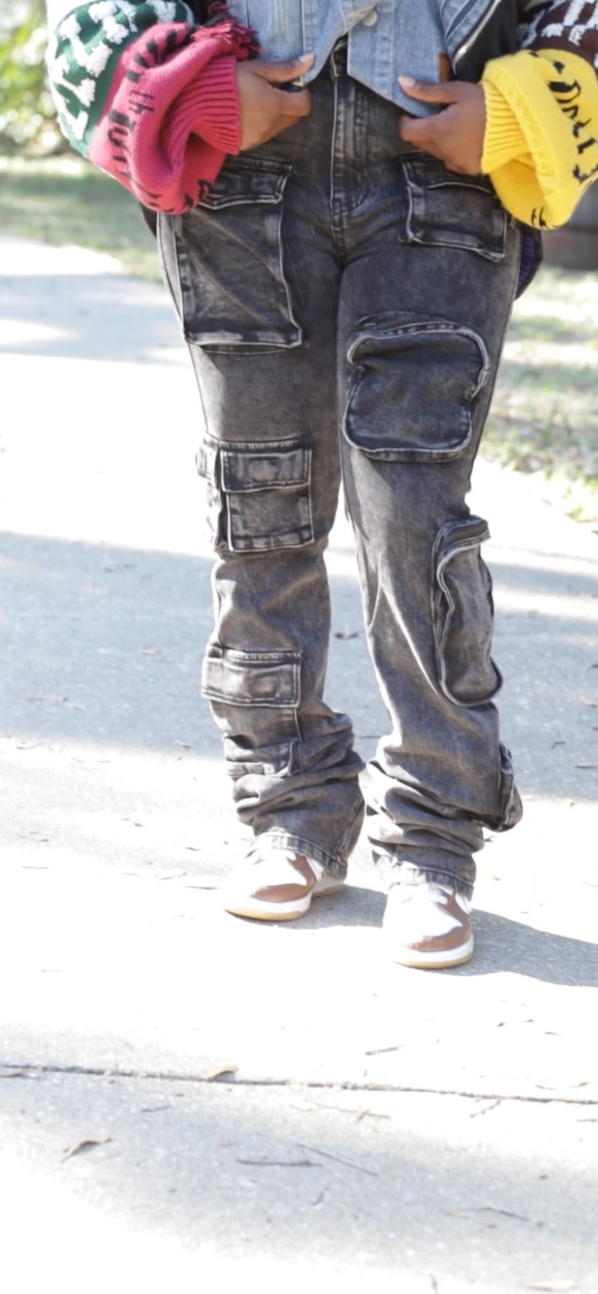 Stacked Cargo Jeans